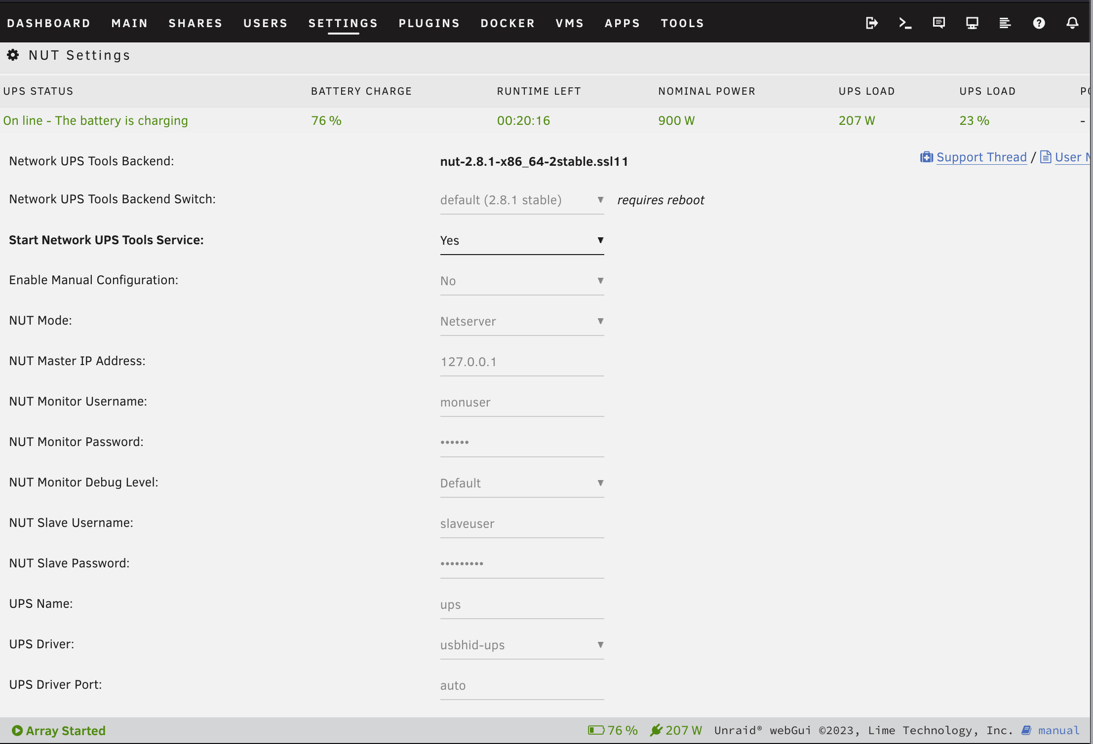 Configuring NUT